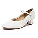 thumbnail image 3 of Danzcue Adult 1.5 Inch Character Dance Shoes, White, 7.5 M, 3 of 4