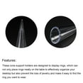 thumbnail image 3 of uxcell Ring Display Holder Jewelry Ring Display Cone Showcase Stand Single Finger Rings Organizer Transparent Pack of 10, 3 of 5