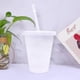 thumbnail image 4 of 700ml Reusable Cup Plastic Tumbler With Lid Transparent Water Cup With Straw Cold Cup Straw 1pcs, 4 of 4