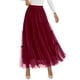 thumbnail image 1 of Falda PRETTYGARDEN 2025 Otoño Tul Cintura Elástica Burdeos L, 1 of 8