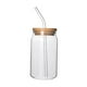 thumbnail image 5 of Taza de té de burbujas transparente Taza de agua de vidrio Regalo Cristalería Vidrio transparente Té de burbujas 380ml, 5 of 9