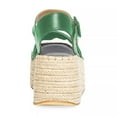 thumbnail image 4 of YDN Women Casual Buckle Strap Espadrilles Sandals Platform Wedge High Heels Open Toe Shoes Dating Party Daily Size 7 Green, 4 of 5