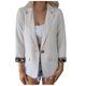 thumbnail image 1 of Chaqueta de manga larga para mujer, informal, sólida, con parte delantera abierta Fridja hkj3344, 1 of 9