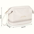 thumbnail image 7 of ZIVACATE Toiletry Bag For Women Makeup Bag With Compartments Cosmetic Bag Organizer For Travel Essentials Travel-Size Toiletries Accessories Bottles, Brushes Storage，White, 7 of 7