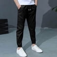 thumbnail image 5 of RIJOPUTY Pull on Pants Football Pants Empire Pants Boys Size 16 Pants Sweat Pants Size 16-18 Youth Warm Clothes Baby Boy Clothes 12-18 Months 6 Month, Black 11-12 Years, 5 of 8