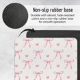 thumbnail image 6 of Trendy Pink Bow Coquette Mouse Pad, Office Supplies Mouse Pad, Pink Desk Accessories, Gamer Girl Accessories, Cute Square Mouse Pad Gifts for Girls Women, 6 of 6