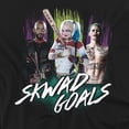thumbnail image 2 of Suicide Squad T-Shirt Skwad Goals Trio Unisex Graphic Tee For Men & Women, 2 of 7