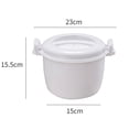 thumbnail image 6 of Queroig Rice Steaming Pot Good Insulation Large Capacity Ergonomic Handle Buckle Design Multifunctional Microwave Rice Cooker Steamer Veggie Portable Cookware Pot, 6 of 7
