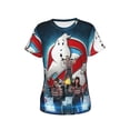 thumbnail image 5 of Stay-Puft-Ghostbusters Women's T Shirts Round Neck Short-Sleeve Soft T-Shirt Summer Casual Tee Tops 3D Printing Tee Shirt, 5 of 6