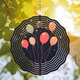 thumbnail image 3 of Colorful Spiral Metal Hanging Wind Spinner with Balloon Design - Perfect Wind Chime for Yard and Garden Decor Brighten Your Outdoor Space, 3 of 6