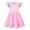 Pink, variant on Summer Dresses for Girls Ruffle Sleeve Girls Casual Dresses Girls Beach Dresses for Girls Size 6-7 Years