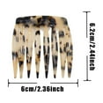 thumbnail image 5 of 4 Pieces Acetate Hair Combs 8 Teeth Decorative French Clip For Women Girls Secure Styling Bun Twist Accessories, 5 of 8