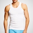thumbnail image 4 of Men's Muscle Tank Tops Big & Tall Muscle Fit A-Shirt Sleeveless Crew Neck Workout Fitness Bodybuilding Shirts Soft Stretchy Breathable Training Vest for Men Summer, 4 of 5