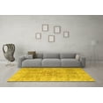 thumbnail image 3 of Ahgly Company Indoor Round Persian Yellow Traditional Area Rugs, 3' Round, 3 of 4