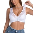 thumbnail image 2 of Betivan Women's Plus Size Wireless T-Shirt Bra Front-Close Ultra-Thin Cups Seamless Full Coverage Everyday Bra for Plus Size Women, Comfortable Basic Bras, 2 of 9