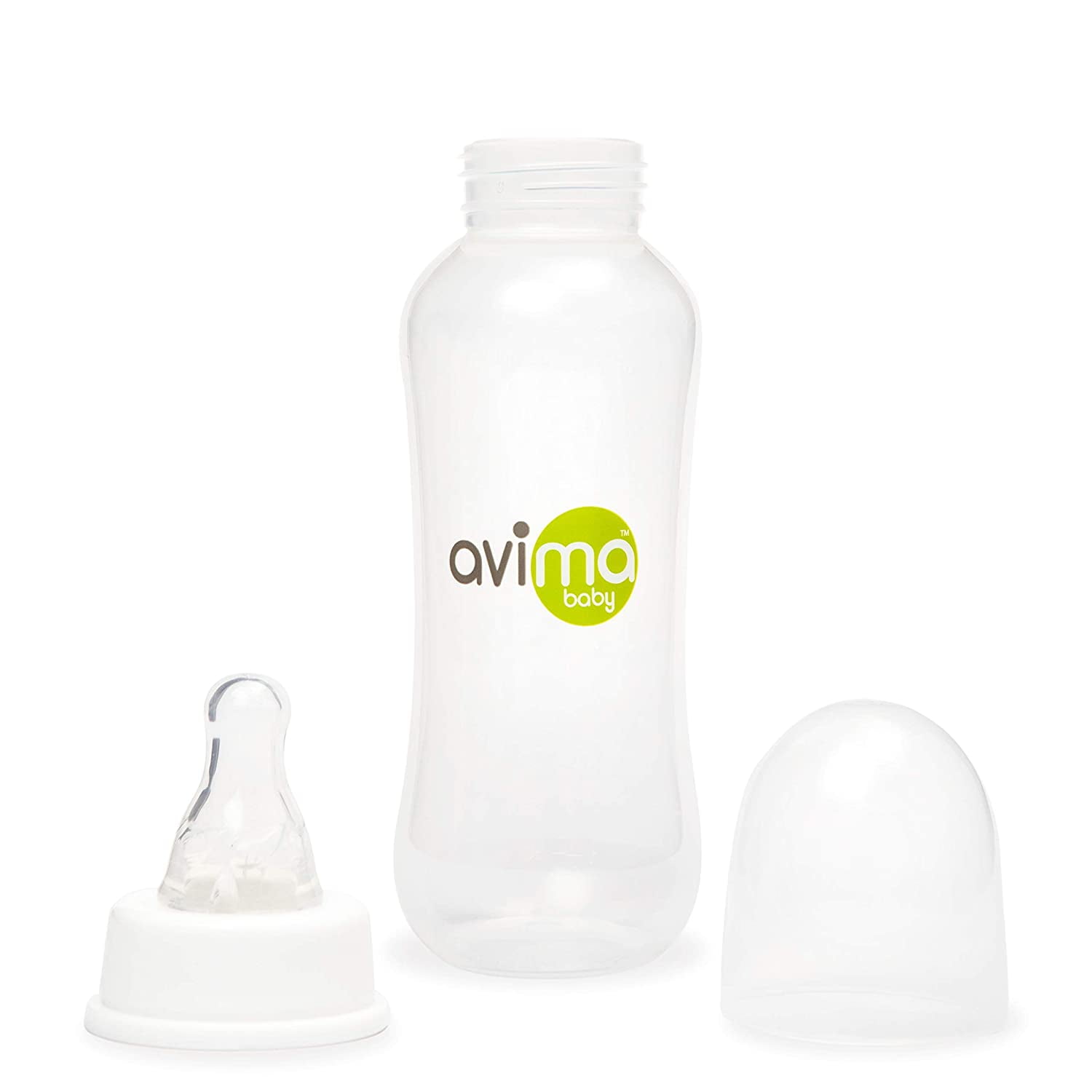 Avima Anti-Colic Baby Bottle, Standard Neck 10 oz, Medium Flow, Stage 2, 8 Pack Set