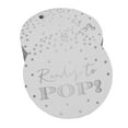 thumbnail image 1 of Inkdotpot Silver Foil Paper Hang Tags Ready To Pop Baby Shower Favor Tags 100 Pieces, 1 of 6