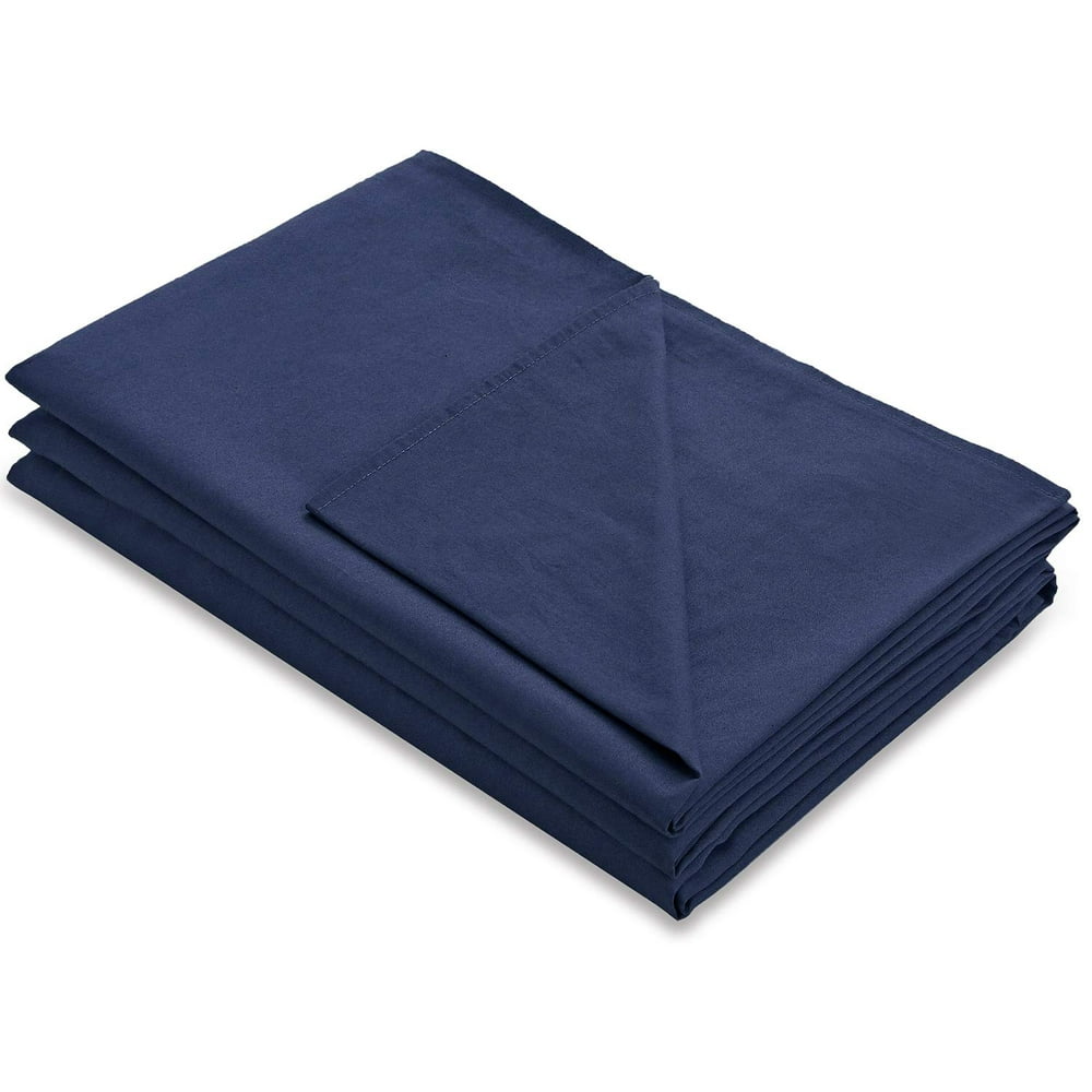 Cotton Duvet Cover Set for Weighted Blanket,Navy,60"x80" - Walmart.com
