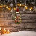 thumbnail image 3 of Garland Door window and wall Hanging Ornament Decoration Rattan with Lights - Red scarf, 3 of 6