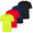 Sport Brights - Navy / Red / Neon Yellow / Black, variant on DARESAY Boys Active T-Shirts, 4-Pack Moisture-Wicking Short Sleeve Athletic Tees, Sizes 4-16