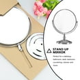 thumbnail image 2 of Swivel Dual Sided Magnifying Makeup Mirror Tabletop Vanity Mirror, 2 of 8