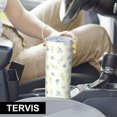thumbnail image 6 of Pioneer Flower Floral Print Pattern 20oz Skinny Tumbler with Straw & Lid, Double Wall Vacuum Insulated Cup, Leak-Proof, Cup Holder Friendly, Hot 6H Cold 12H, 6 of 6