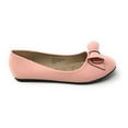 thumbnail image 2 of Victoria K Women's Faux Leather Roll Bow Ballerina Flats, 2 of 5
