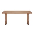 thumbnail image 7 of Christopher Knight Home Farmhouse 63" Rectangular Dining Table for 4–6 People, Wood Pedestal Base, Natural, 7 of 7