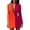 Orange, variant on GDREDA Women Luxe Stain Breasted Asymmetric Blazer Dress - Ladies Elegant Casual Work Office Events Blazer Dresses Orange,S