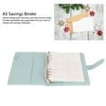 thumbnail image 4 of 100 Envelopes Challenge Binder, Pen Slots Simple Waterproof A5 Savings Binder Card Slots Durable with Cash Envelopes for Travel Blue, 4 of 8
