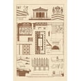 thumbnail image 2 of Buhlmann, J. 11x14 White Modern Wood Framed Museum Art Print Titled - Temples and Roofings, 2 of 4