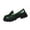 Green Leather Shoes for Women, variant on Hopeusnice Women's Leather Shoes Non-Slip Pu Spring And Fall Slip-Ons Pumps Shoes Thick-Soled Heel Classic Loafers Breathable Trendy Soft Office Shoes Lightweight Walking Shoes Black 36