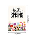 thumbnail image 4 of Hello Spring Garden Flag With Colorful Flowers For Home Outdoor Garden Yard Decor 12x18 Inch, 4 of 5