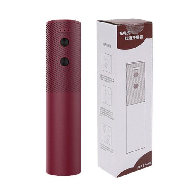 Oleegame 1PC Black Can Opener Electric Wine Opener Cork Puller Foil Cutter Included Simple Design Effortless And Wine Cork Removal Convenient Wine Accessory Best Choice For