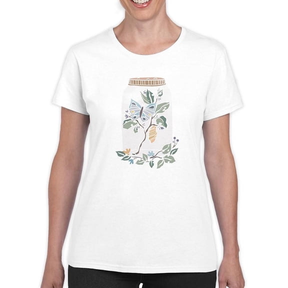Nature In Jar B T-Shirt Women -June Erica Vess Designs, Female Large