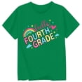 thumbnail image 3 of Ruiwill 4Th Grade Shirt Girl Summer Breathable Fourth Grade Letter Print Girls School Clothes Crew Neck Short Sleeve Kids Tops Size 10-11 Years, 3 of 3