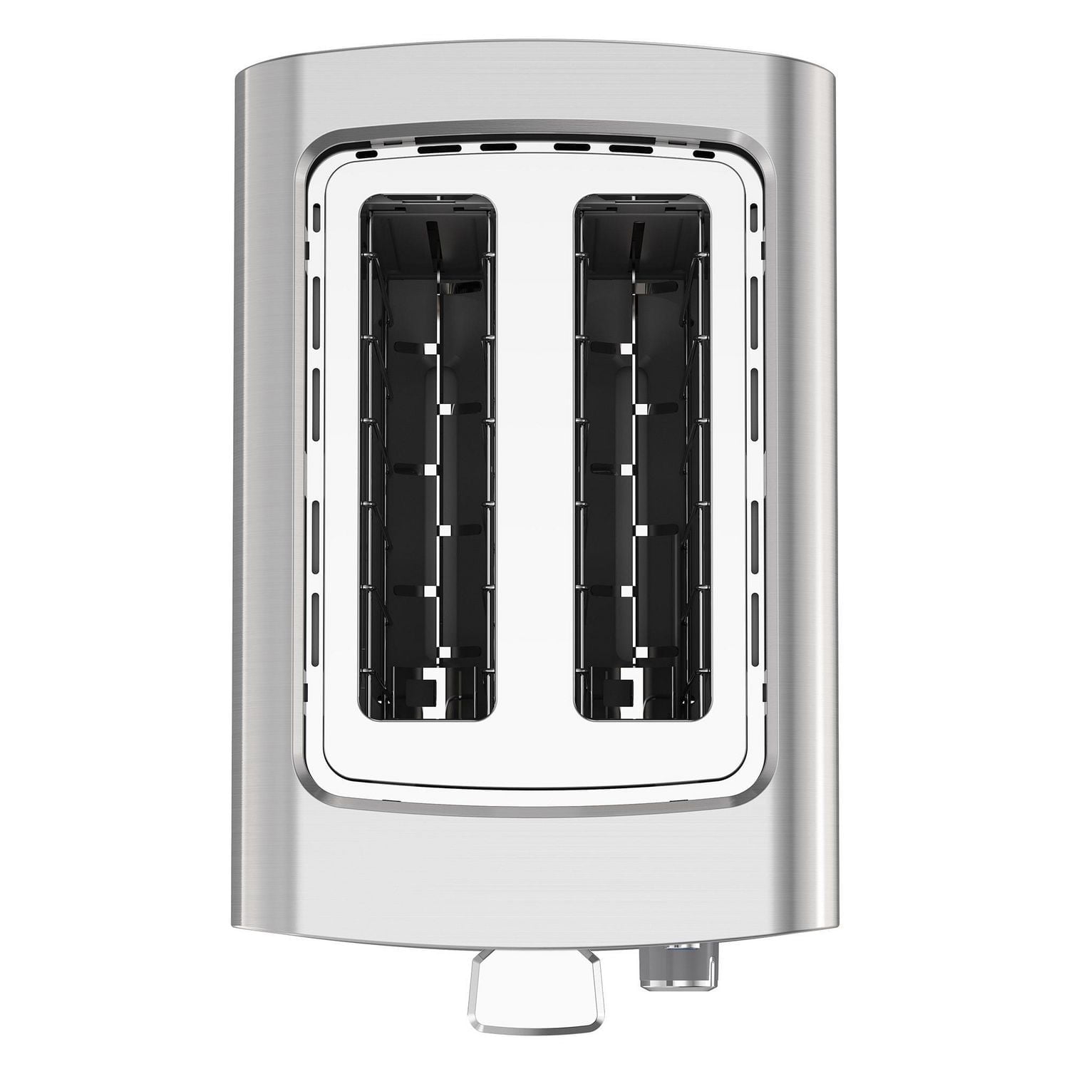 2-Slice Toaster with extra-wide self-centering slots