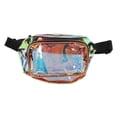 thumbnail image 1 of p>Pack Banane, Ceinture Sac Fermeture Éclair Design Élégant PVC Imperméable pour Partie de Voyage en Cours d'Exécution Randonnée/p>, 1 of 7