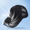 thumbnail image 4 of Maplenight UPF 50+ Sun Protection Fan Cap - Rechargeable, Adjustable Breeze, 360° Rotation for Men & Women - Summer Travel Essential Navy, 4 of 7