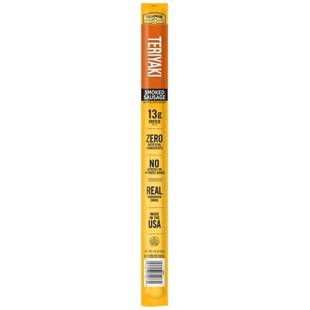 Tillamook Country Smoker Ready to Eat Teriyaki Sausage Stick, 1.44 oz, Smoked