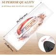 thumbnail image 5 of FREEAMG Merry Christmas Santa Claus Long Trivet Table Runner Non-Slip Heat Resistant Table Protector Waterproof Easy to Clean Watercolor Vintage Hot Pads Pot Holders Table Mats, 5 of 7