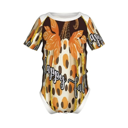 

Gaeub Fall Farmhouse Pumpkins Print Infant Climbing Onesie Toddler Outfit Newborn Baby Bodysuit Baby Boy Girl Clothes -12 Months