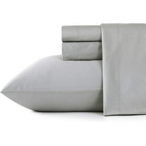 Shunjie.Home Bed Sheets Set 4 Pieces, 600 TC 100% Egyptian Cotton Bed Sheets, Breathable, Soft & Silky Sateen Weave Fits Mattress 8" Up to 18" Deep Pocket (Grey, California King)