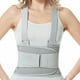 thumbnail image 3 of Faja lumbar NeoTech Care con tirantes/correas para hombros - Ligera y transpirable - Cinturón de soporte lumbar para dolor lumbar - Corrector de postura, trabajo, gimnasio - Color gris (Talla XXL), 3 of 5