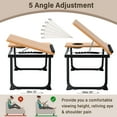 thumbnail image 2 of HONEIER Laptop Desk with 5 Adjustable Angles, Foldable Lap Desk with Cup Slot, Bed Desk Tray Table for Eating Reading Working on Bed Couch Sofa, Folding Lap Tray for Home Office, Bedroom, 2 of 7
