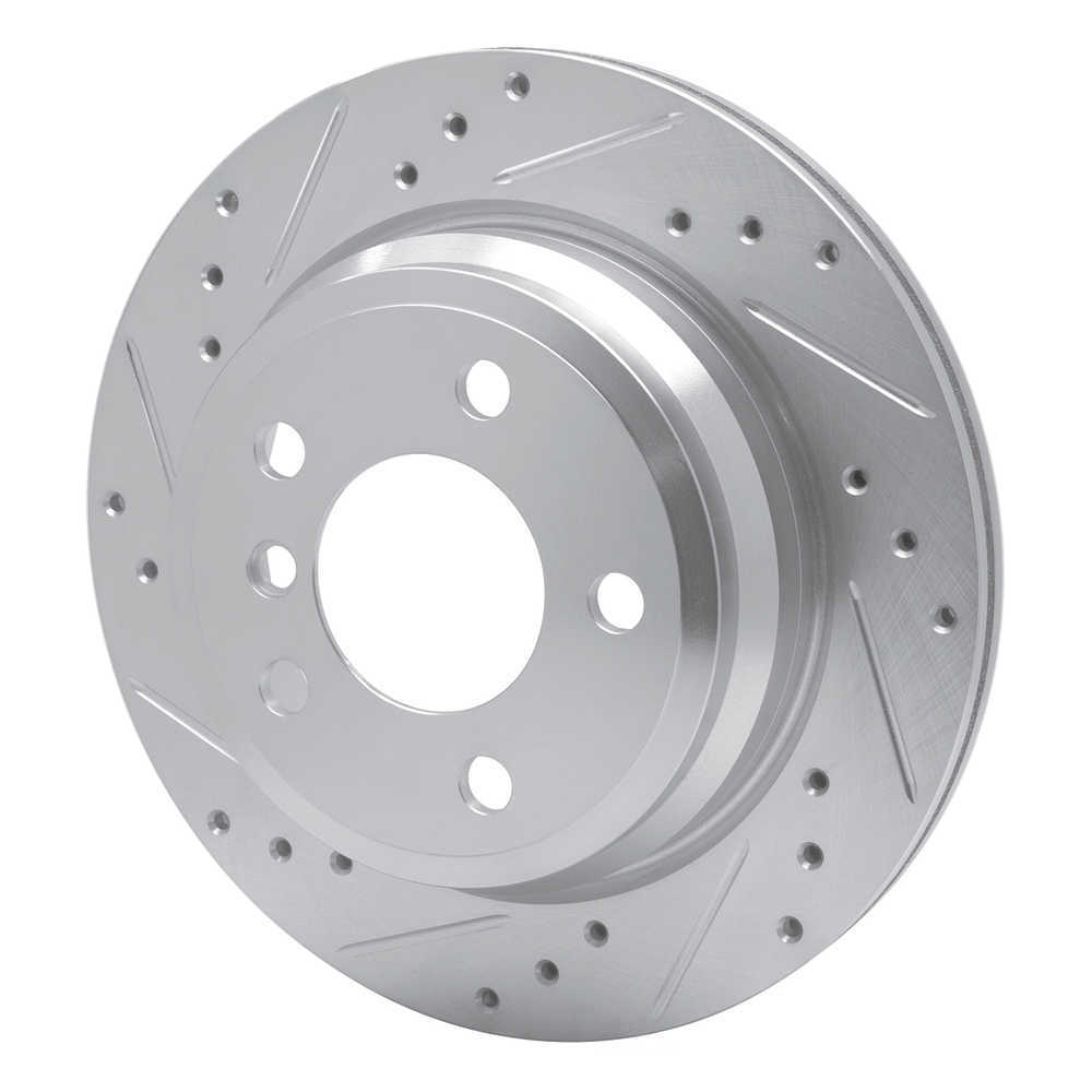 Dynamic Friction Company 631-31117L DFC Brake Rotor - Drilled And Slotted - Silver