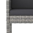 thumbnail image 3 of vidaXL 5 Piece Garden Bar Set with Cushions Grey Poly Rattan, 3 of 4