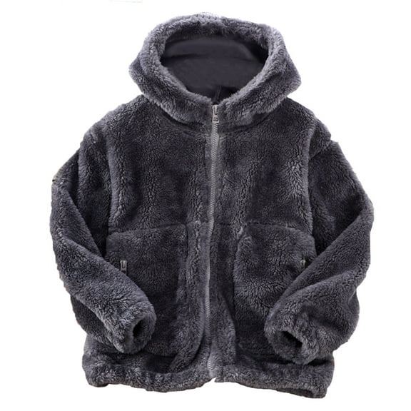 Kids Fleece Jacket Long Sleeve Coat Hoodies Zip Up Sweatshirt Fall Jacket Girls Size 9-10 Years Clothes