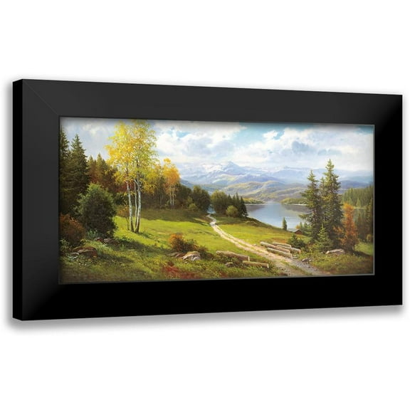 Weber, Max 14x9 Black Modern Framed Museum Art Print Titled - VORGEBIRGE