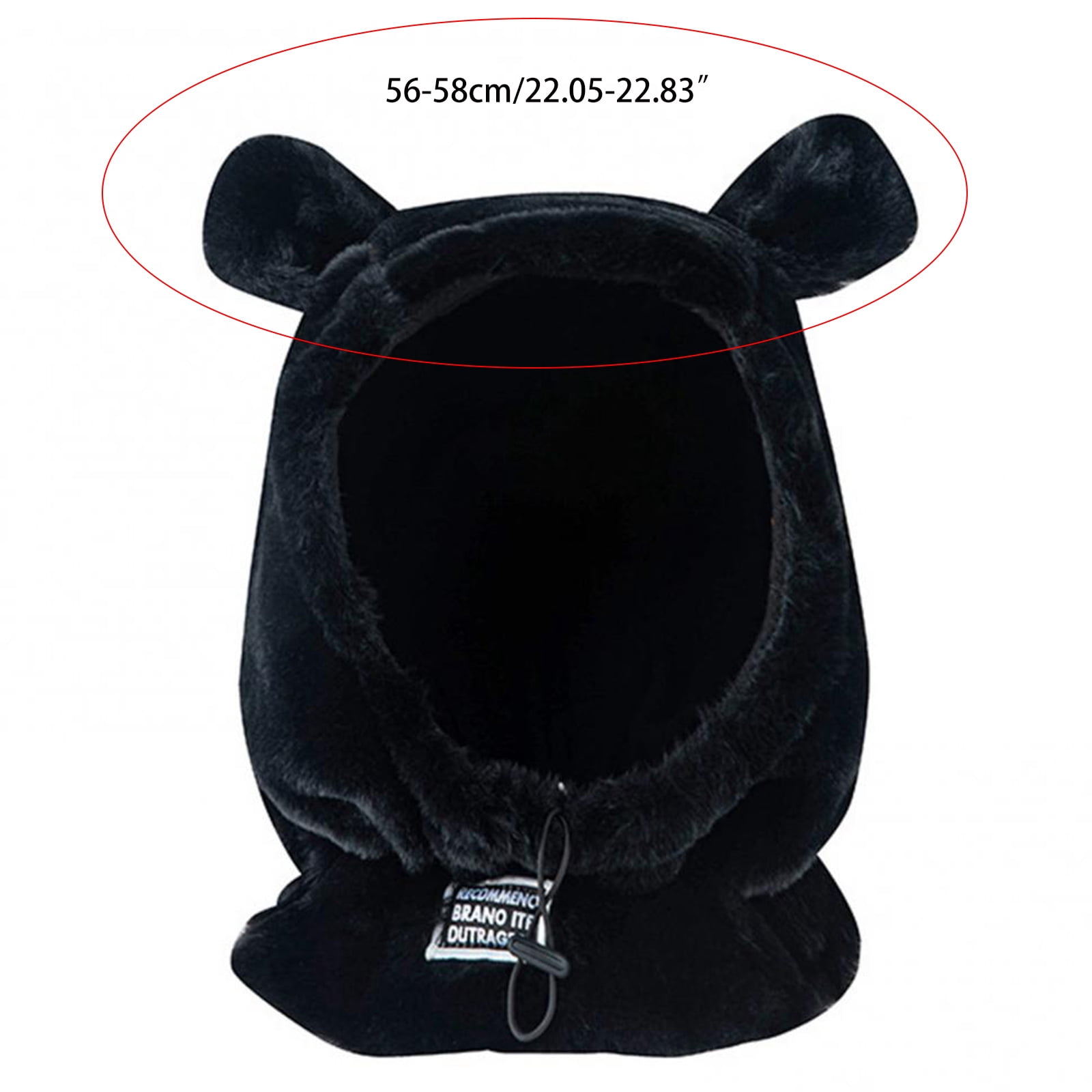 lanema Bear Ear Cap Windproof Hood Ear Protect Balaclava All-match for Friend Birthday